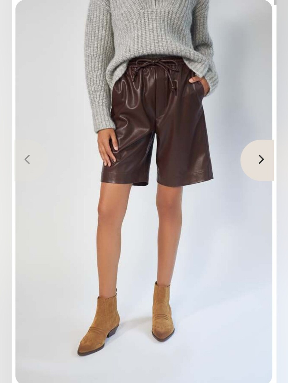 Nanushka Munira Shorts In Plum Chutney - Picture 7 of 13